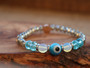 Stay Protected- Opal - Light Blue Evil Eye