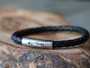 Essential Black Leather Bracelet 