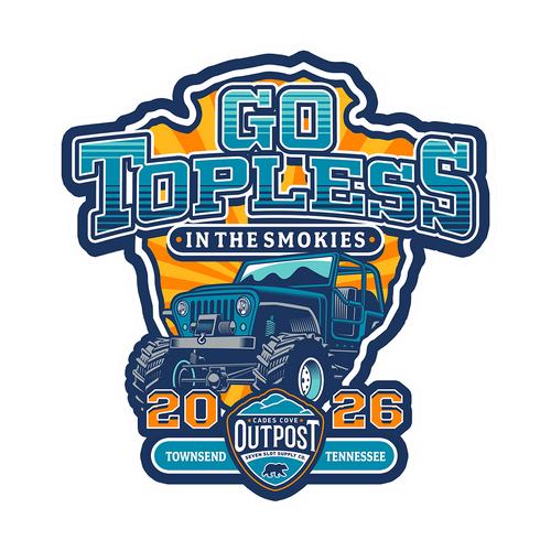 Go Topless in the Smokies '26 Decal