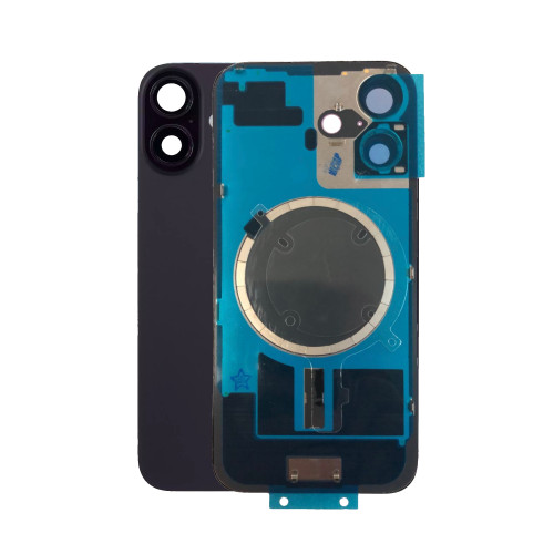 iPhone 16  Black klapka tylna + szybka aparatu + magnesy