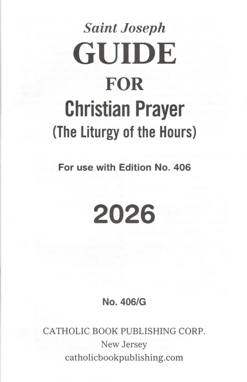 2026 Christian Prayer Guide - Pauline Books & Media