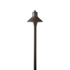 Modern 6-inch flare top pathway fixture in dark bronze finish showcasing conical shade with outward-flared design and smooth cylindrical stem. Premium exterior hardware with classic flare profile perfect for multi-unit property landscape illumination 