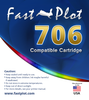 FastPlot Compatible Ink Cartridge Replacement for Canon 706 _  Magenta