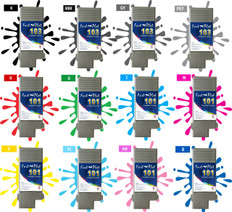 CANON PFI-101/103 (130ml, 12-pack) for iPF5100, iPF6100, iPF6200
The following colors are included: PFI-103K, PFI-103MBK, PFI-103GY, PFI-103PGY, PFI-101R, PFI-101G, PFI-101C, PFI-101M, PFI-101Y, PFI-101PC, PFI-101PM, PFI-101B