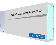 FastPlot Compatible Ink Cartridge Replacement for Roland Solvent Printers - Light Cyan 220ml