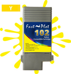 FastPlot Compatible Ink Cartridge Replacement for Canon 102 - Yellow
