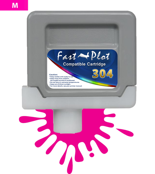 FastPlot Compatible Ink Cartridge Replacement for Canon 304 - Magenta