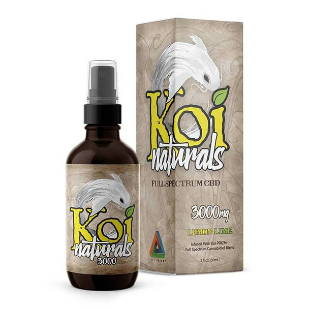 Koi CBD - CBD Tincture Spray - Full Spectrum Lemon-Lime - 1500mg-3000mg