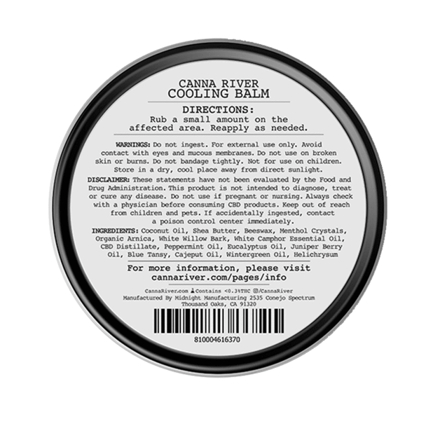 Canna River - CBD Topical - Cooling Balm - 1000mg