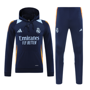 Real Madrid Navy Hoodie Track Suit