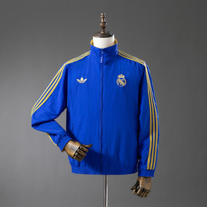 Real Madrid 25/26 Royal Blue/Pyrite Reversable Jacket