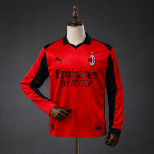 Long Sleeve AC Milan 25/26 Red Fourth Jersey