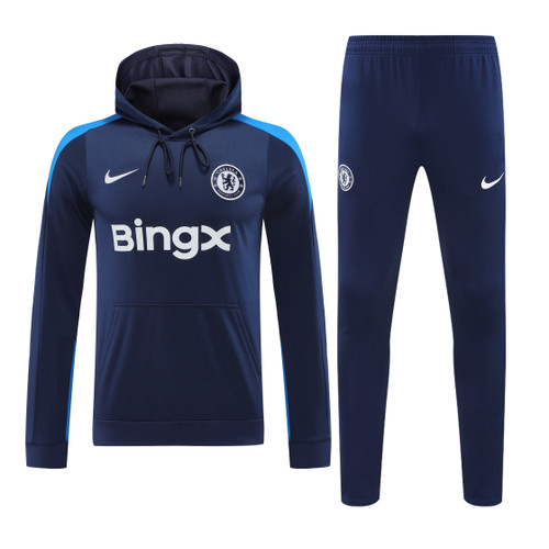 Chelsea Navy Hoodie Track Suit