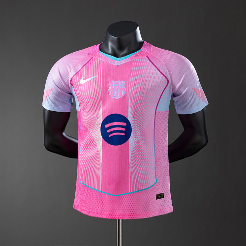 Player Version FC Barcelona 25/26  Pink Pulse Jersey