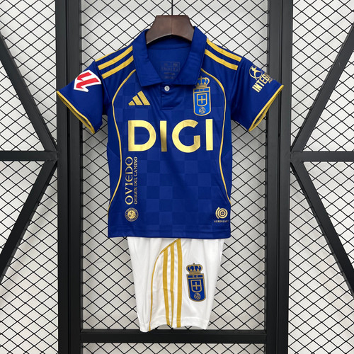 Kids Real Oviedo 25/26 Home Jersey