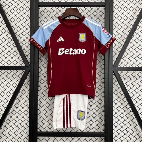 Kids Aston Villa Home 2025/26 Jersey