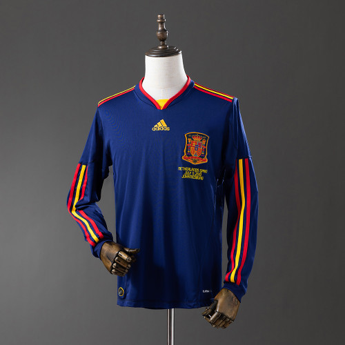 Retro Spain 2014 Long Sleeve Away Jersey