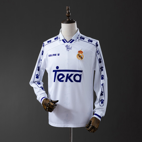 Retro Real Madrid 1994 Long Sleeve Home Jersey