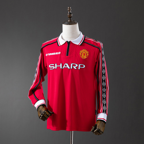 Retro Manchester United 98/99 Long Sleeve Home Jersey