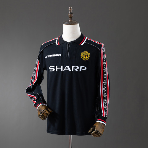 Retro Manchester United 98/99 Long Sleeve Black Jersey