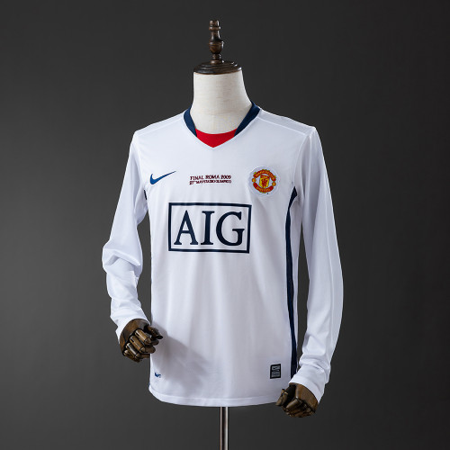 Retro Manchester United 08/09 Long Sleeve Away Jersey