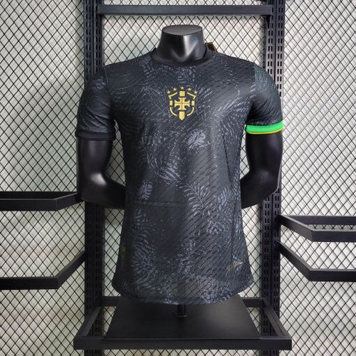 Player Version Brazil Modern Black Jersey
