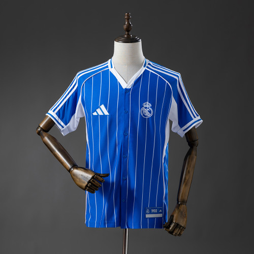 Real Madrid 25/26 Blue Baseball Jersey