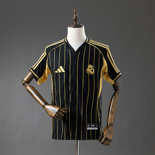 Real Madrid 25/26 Black Baseball Jersey