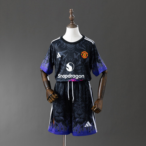 Kids Manchester United Black Special Jersey