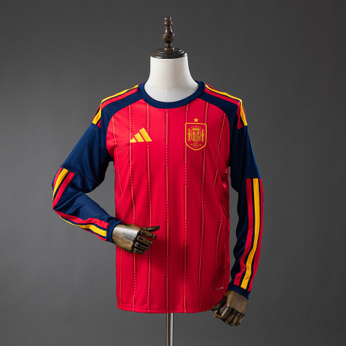 Long Sleeve Spain 2026 Home Jersey