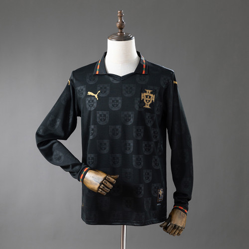 Long Sleeve Portugal 2026 Black Jersey