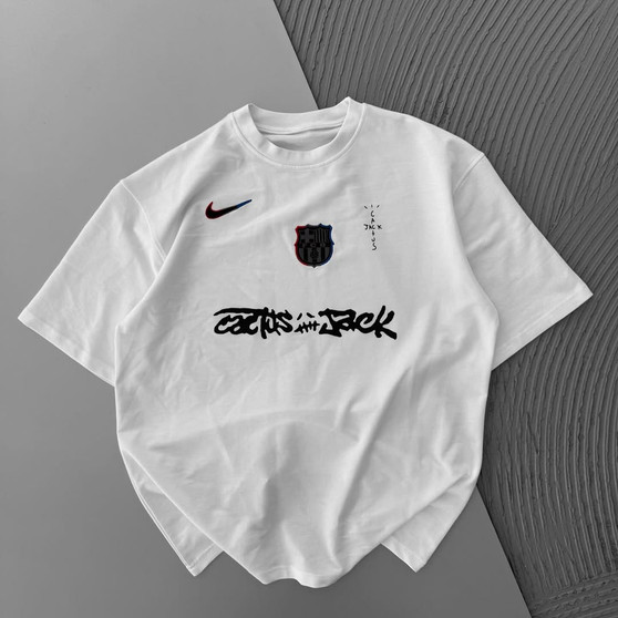 F.C.B. Cactus Jack White T-Shirt
