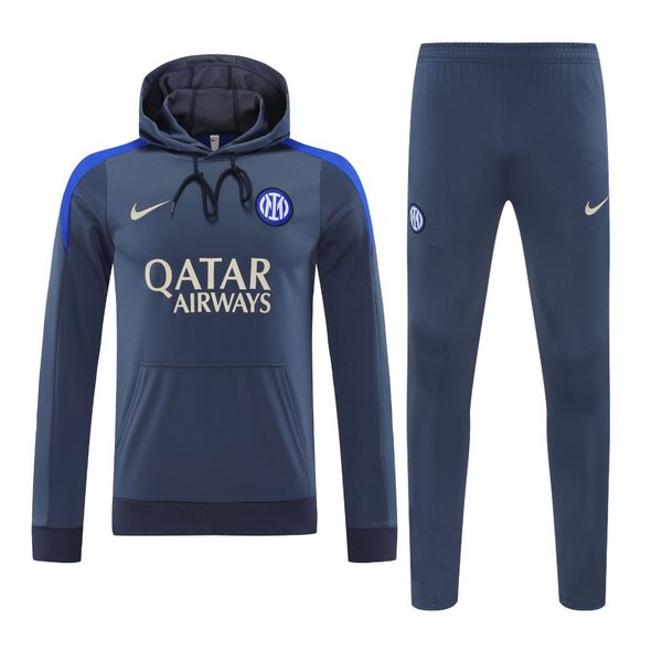 Inter Grey Hoodie Track Suit