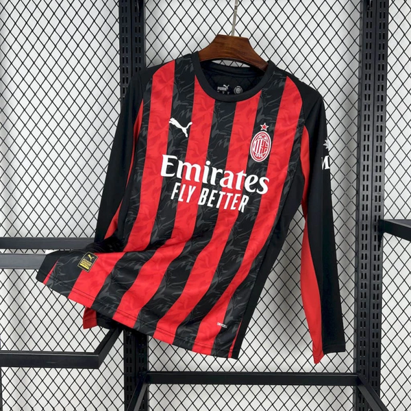 Long Sleeve AC Milan 25/26 Home Jersey
