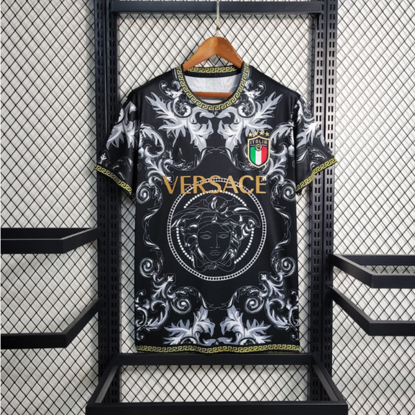 Italy Versace Black Jersey