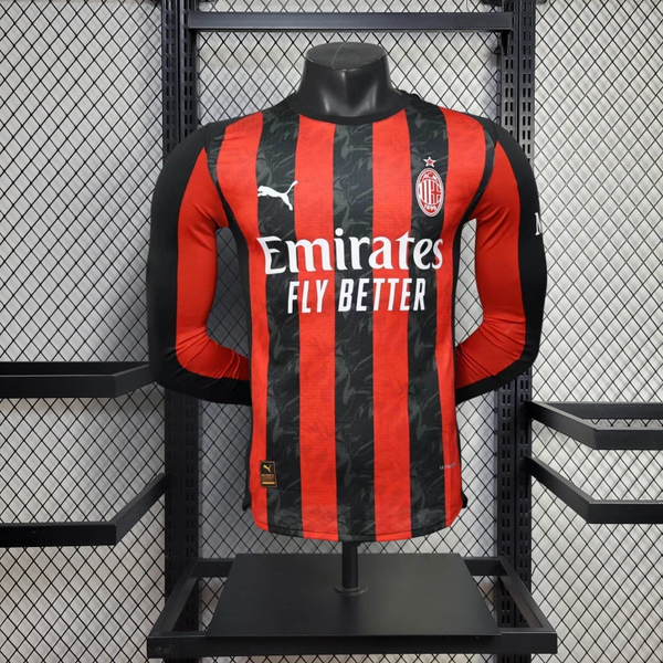 Long Sleeve Player Version  A.C. Milan 25/26 Home Jersey