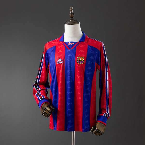 Retro FC Barcelona 96/97 Long Sleeve Home Jersey