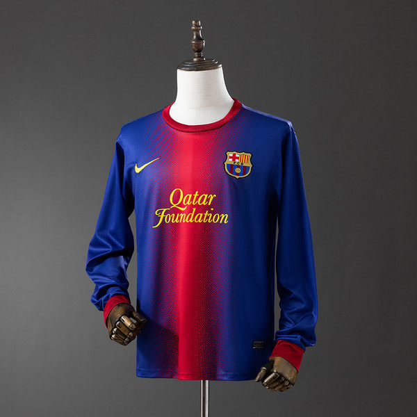 Retro FC Barcelona 12/13 Long Sleeve Home Jersey