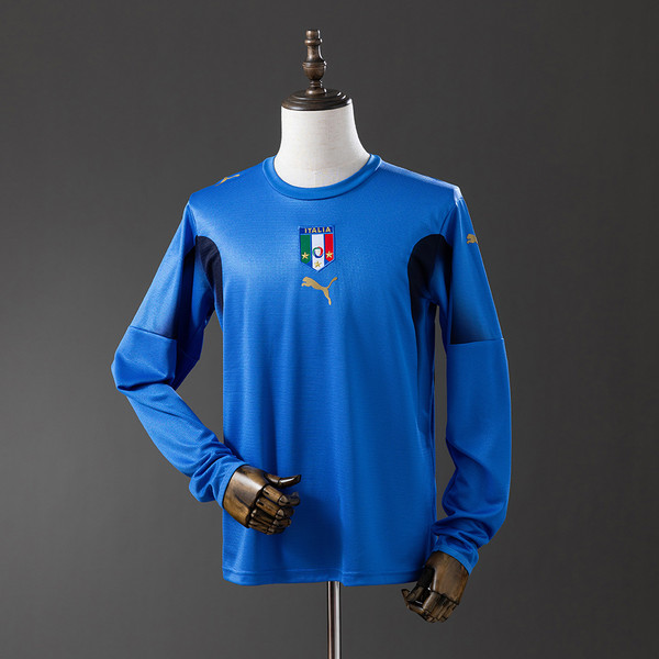 Retro Italy 2006 Long Sleeve Home Jersey