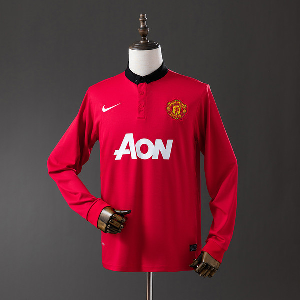 Retro Manchester United 13/14 Long Sleeve Home Jersey