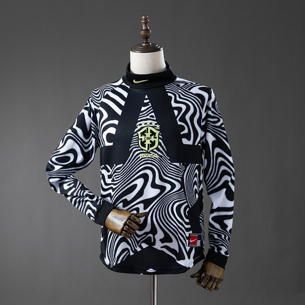 Long Sleeve Brazil Hollywood Goal Keeper Jersey