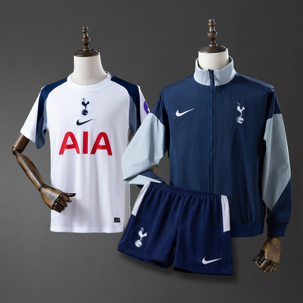Tottenham Hotspur 25/26 Home Kit Bundle (Jersey + Jacket + Shorts)