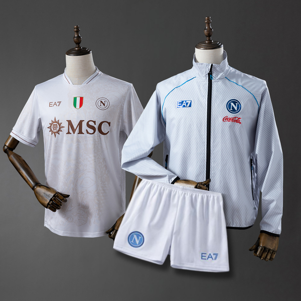 Napoli 25/26 Away Kit Bundle (Jersey + Jacket + Shorts)
