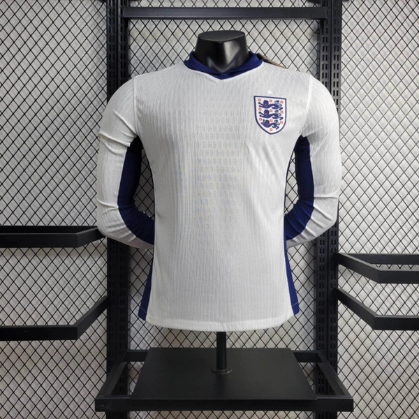 Long Sleeve Player Version England Euro Home 2024 Jersey