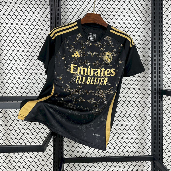 Real Madrid 24/25 Black/Gold Jersey