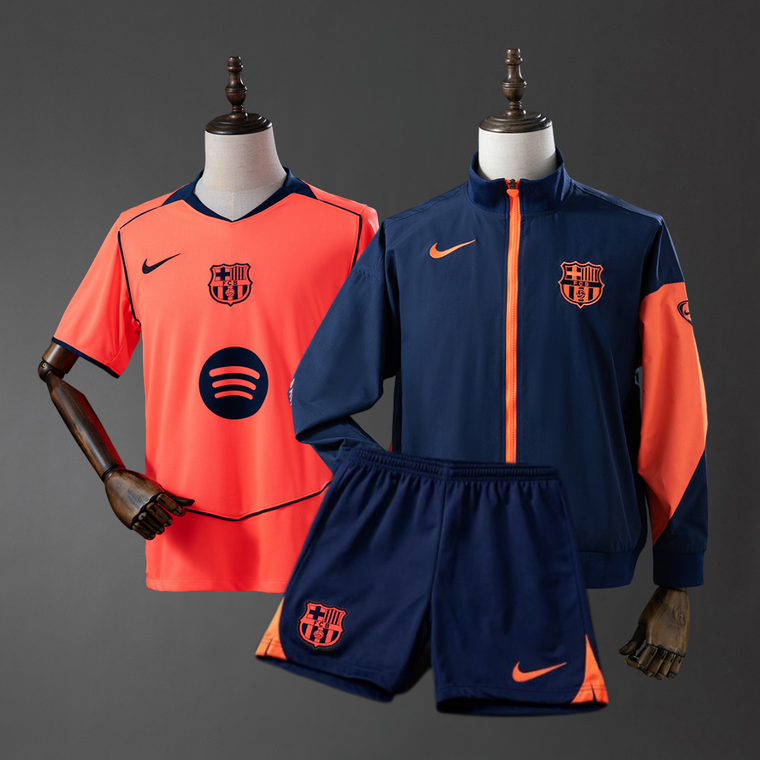FC Barcelona 25/26 Third Kit Bundle (Jersey + Jacket + Shorts)