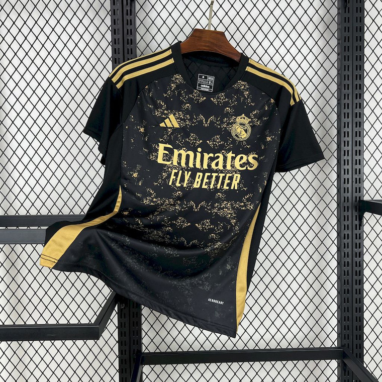 Real Madrid 24/25 Black/Gold Jersey