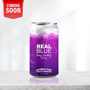 Real Blue Berry Blast Sparkling Water 6-Pack