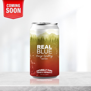 Real Blue Orange Splash Sparkling Water 6-Pack