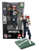 Mac Jones (New England Patriots) Factory Sealed Case (6) w/CHASE Imports Dragon Series 2 NFL 6" Figure